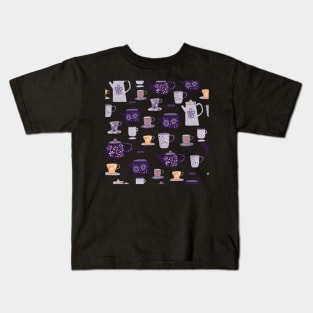 Purple Teapots Kids T-Shirt